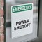 Signmission Power Shutoff, 7 in W x Rectangle, Vinyl Decal OS-2PACK-EM-D-710-V-10463 - alternate 6